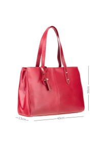 Красная женская кожаная деловая сумка  ITL80 (Red)