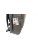 Фотография Серый мужской тканевый вместительный рюкзак K-1002GR