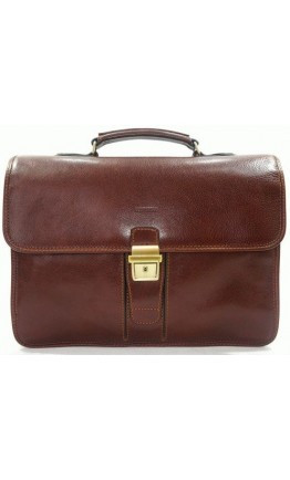 Коричневый кожаный мужской элегантный портфель Katana K36804-3