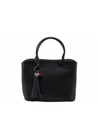 Черная женская кожаная сумка KJ1222878A