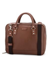 Мужской кожаный портфель коричневый Limary LC601