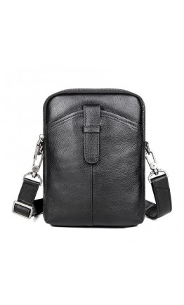 Черная удобная небольшая сумка на плечо M1608A