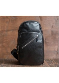 Мужской черный удобный рюкзак - мессенджер M2093-12A