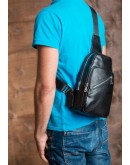 Фотография Мужской черный удобный рюкзак - мессенджер M2093-12A