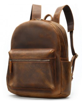 Винтажный кожаный рюкзак коричневого цвета M2315R