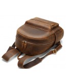 Фотография Винтажный кожаный рюкзак коричневого цвета M2315R