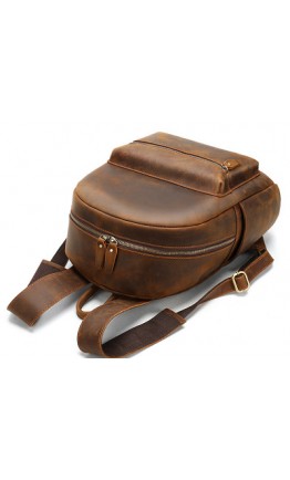 Винтажный кожаный рюкзак коричневого цвета M2315R
