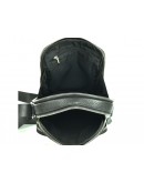 Фотография Черная небольшая кожаная мужская сумка M2605-1A