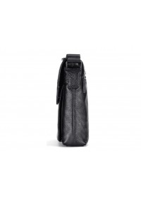 Черная мужская сумка через плечо кожаная M38-3107A