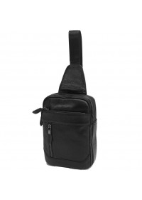 Черный мужской рюкзак, на одну шлейку M38-3313A