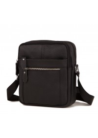 Черная небольшая мужская сумочка на плечо M38-3922A