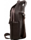 Фотография Коричневый кожаный мужской слинг - сумка на плечо M38-8151C