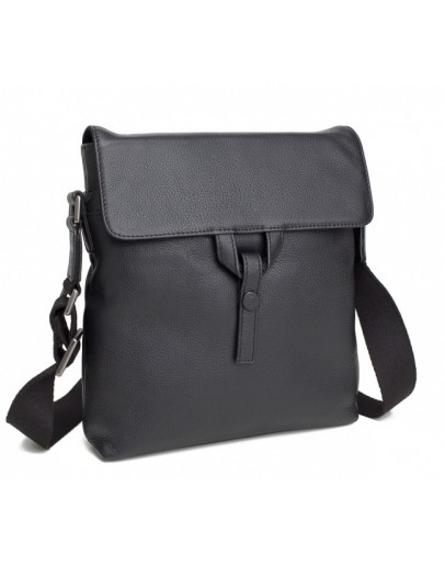 Фотография Черная мужская кожаная сумка, интересный дизайн M47-22440A
