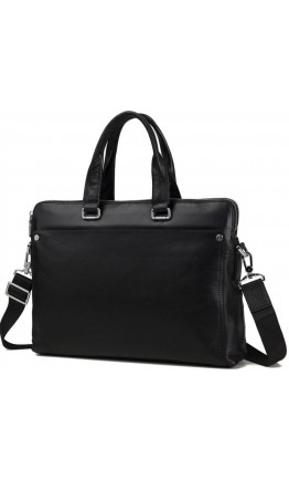 Кожаный черный портфель сумка мужская M5861-3A