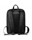 Фотография Кожаный рюкзак мужской черного цвета M7039A
