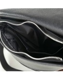 Фотография Кожаная черная мужская сумка мессенджер M76970-1A