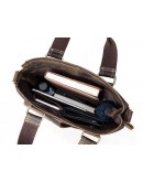 Фотография Коричнева винтажная мужская кожаная сумка M7711R