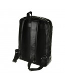 Фотография Мужской черный кожаный городской рюкзак M7805A