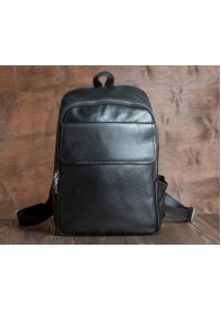 Мужской рюкзак кожаный черного цвета M7806A