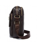 Фотография Кожаная мужская коричневая сумка M8088C