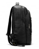 Фотография Кожаный черный мужской рюкзак M8598A