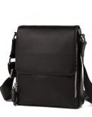 Фотография Мужская черная кожаная сумка, на плечо M899-1A