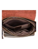 Фотография Мужская коричневая кожаная сумка через плечо M9040C-2