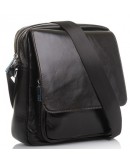 Фотография Темно-коричневая кожаная плечевая сумка M9108C