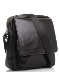 Темно-коричневая кожаная плечевая сумка M9108C