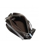 Фотография Темно-коричневая кожаная плечевая сумка M9108C