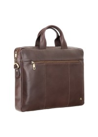 Коричневая кожаная деловая сумка Visconti ML28 (Brown)