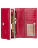 Фотография Красный кожаный кошелек Visconti MZ12 Maria c RFID (Italian Red)