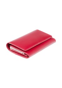 Красный кожаный кошелек Visconti MZ12 Maria c RFID (Italian Red)