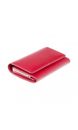 Красный кожаный кошелек Visconti MZ12 Maria c RFID (Italian Red)