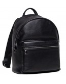 Фотография Кожаный черный мужской небольшой рюкзак NB52-0910A