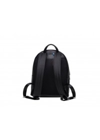 Кожаный черный мужской небольшой рюкзак NB52-0910A