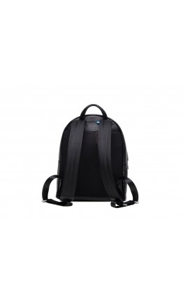 Кожаный черный мужской небольшой рюкзак NB52-0910A