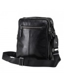 Фотография Вместительная черная сумка мужская на плечо NM17-0097-5A