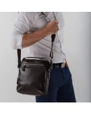 Фотография Вместительная коричневая мужская сумка NM17-0097-5C