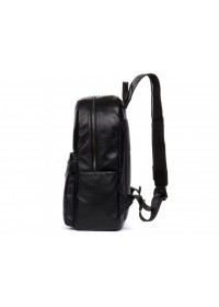 Черный рюкзак из гладкой натуральной кожи NM17-1281-3A
