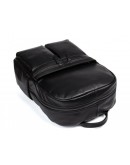 Фотография Черный рюкзак из гладкой натуральной кожи NM17-1281-3A