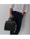 Фотография Кожаная деловая мужская городская сумка NM17-33960A