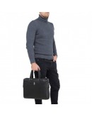 Фотография Кожаный портфель мужской - сумка для ноутбука NM17-9101-5A