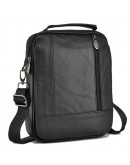 Фотография Черная мужская удобная небольшая сумка на плечо NM24-213A