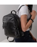 Фотография Черный рюкзак женский Olivia Leather NWBP27-5570A-BP