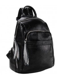 Черный женский рюкзак OLIVIA LEATHER NWBP27-7757A-BP