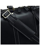 Фотография Черная дорожная сумка из натуральной кожи Nm15-0739A