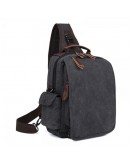 Фотография Текстильный мужской рюкзак черного цвета OEM-9031A