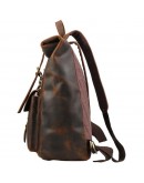Фотография Брутальный мужской рюкзак из конской плотной кожи P3171