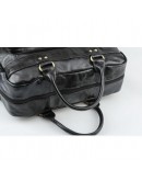 Фотография Кожаная черная сумка для ноутбуков и документов P6626